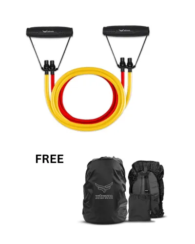 100% Resistance Bands with Non-Slip Grip Handles & Stretchable Bands   Rain & Dust Proof Protector for 30L to 40L Backpacks ( BUY 1 GET 1 FREE )