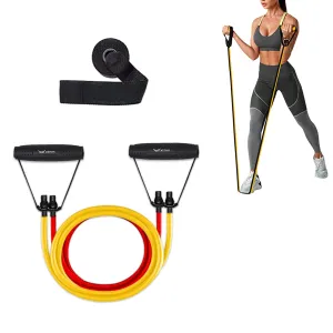 100% Resistance Bands with Non-Slip Grip Handles & Stretchable Bands   Rain & Dust Proof Protector for 30L to 40L Backpacks ( BUY 1 GET 1 FREE )