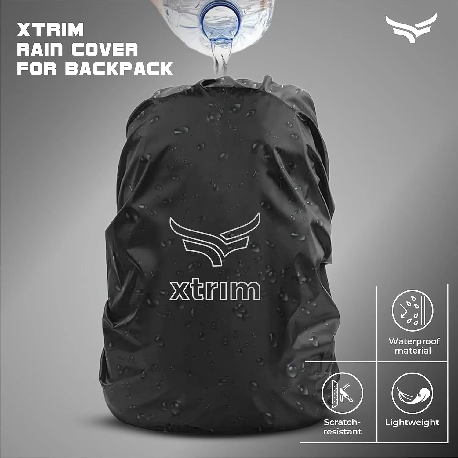 100% Resistance Bands with Non-Slip Grip Handles & Stretchable Bands   Rain & Dust Proof Protector for 30L to 40L Backpacks ( BUY 1 GET 1 FREE )