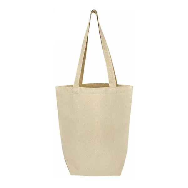 12 Oz. Canvas Tall Grocery Tote Bag - 15 x 17 x 6 (Q601211)
