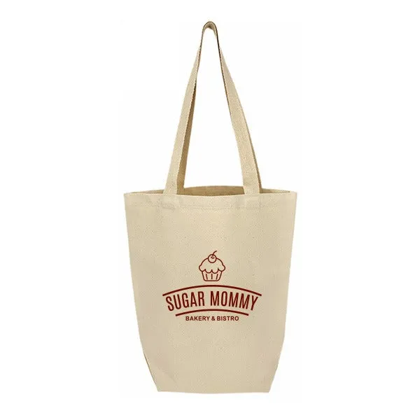 12 Oz. Canvas Tall Grocery Tote Bag - 15 x 17 x 6 (Q601211)