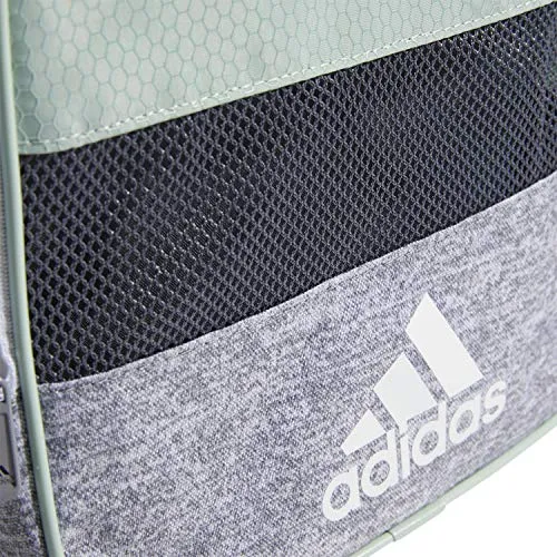 adidas Defender III Medium Duffel Bag, Green Tint/White, One Size