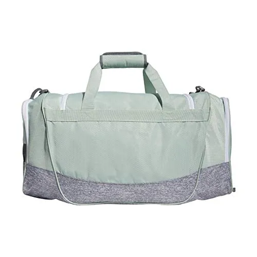 adidas Defender III Medium Duffel Bag, Green Tint/White, One Size