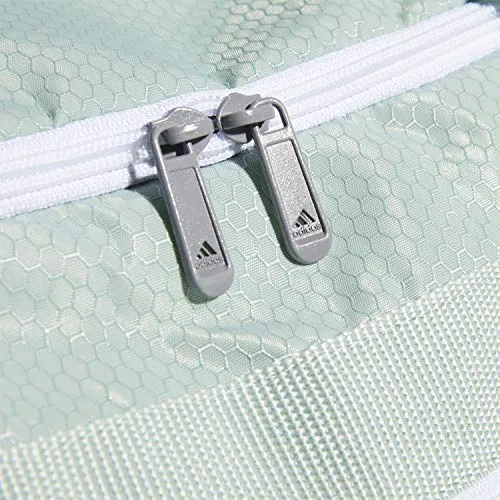 adidas Defender III Medium Duffel Bag, Green Tint/White, One Size