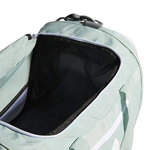 adidas Defender III Medium Duffel Bag, Green Tint/White, One Size