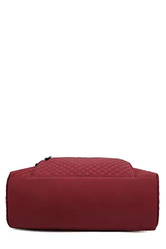 Aletha Large Quilted Cotton Duffle Lightweight Travel Weekender Bag by Mia K.