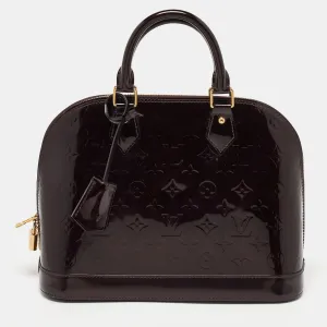 Amarante Monogram Vernis  Alma PM Bag
