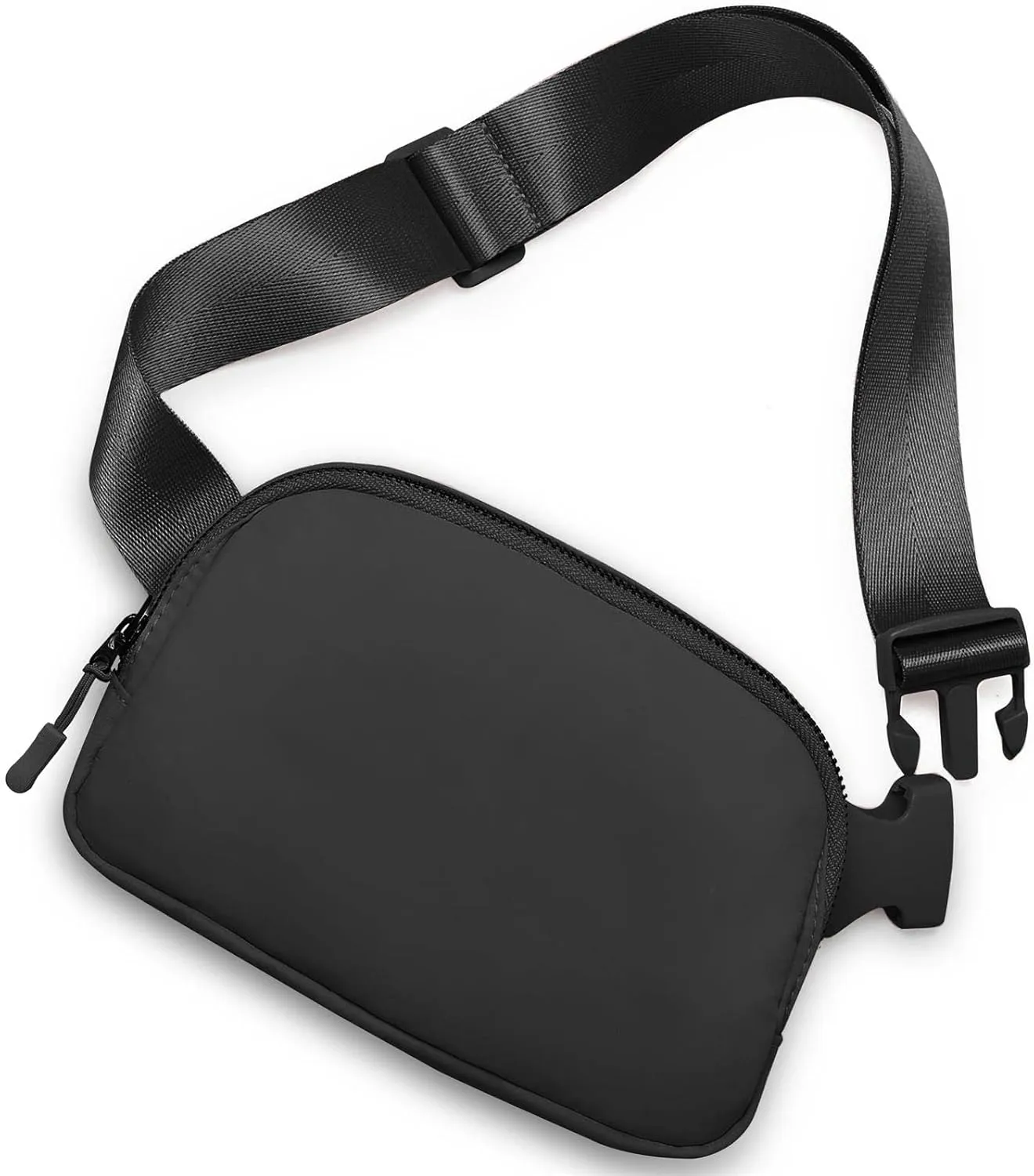 Amazerbst Belt Bag, Fanny Pack, Everywhere Belt Bag,40 Inch Adjustable Strap,Belt Bag for Women and Men,Waterproof, BLACK