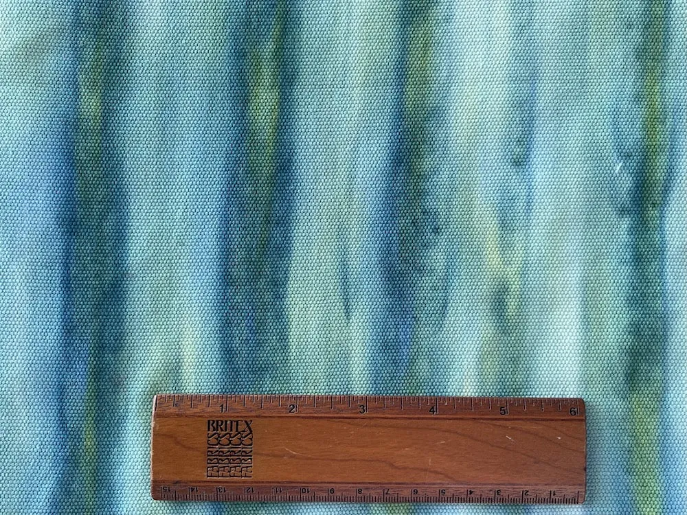 Aqueous Tie-Dye Stripe Cotton Canvas (Made in India)