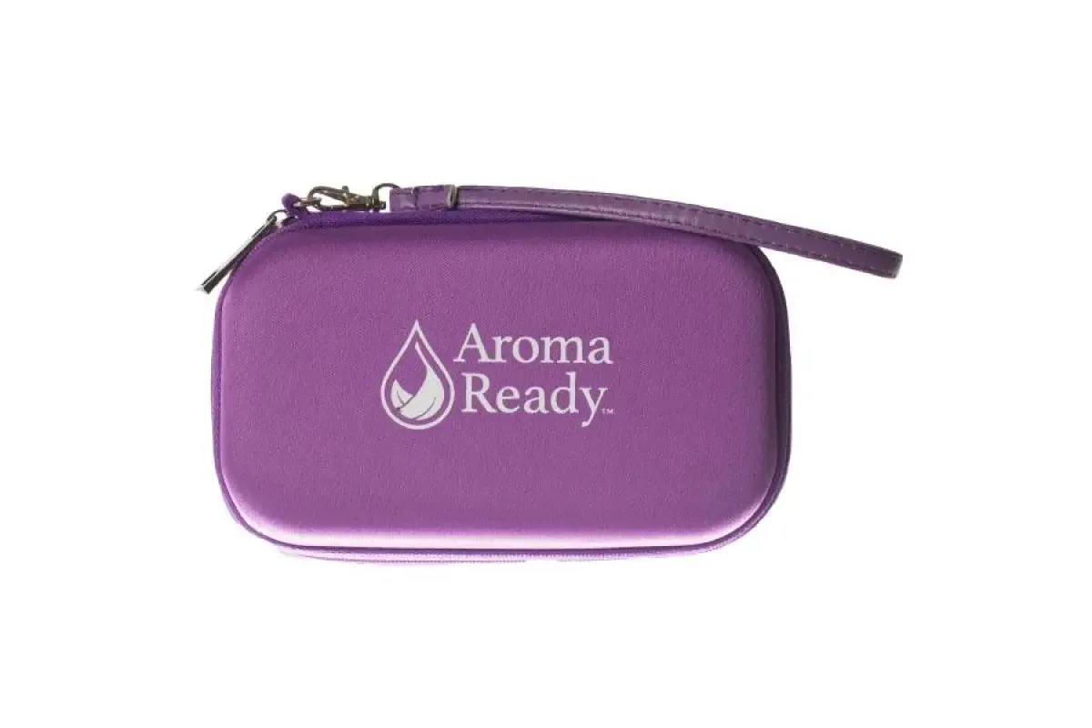 Aroma Ready™ Branded Wristlet Hard Shell Case for 10 ml Roll-Ons (Holds 6 Vials)