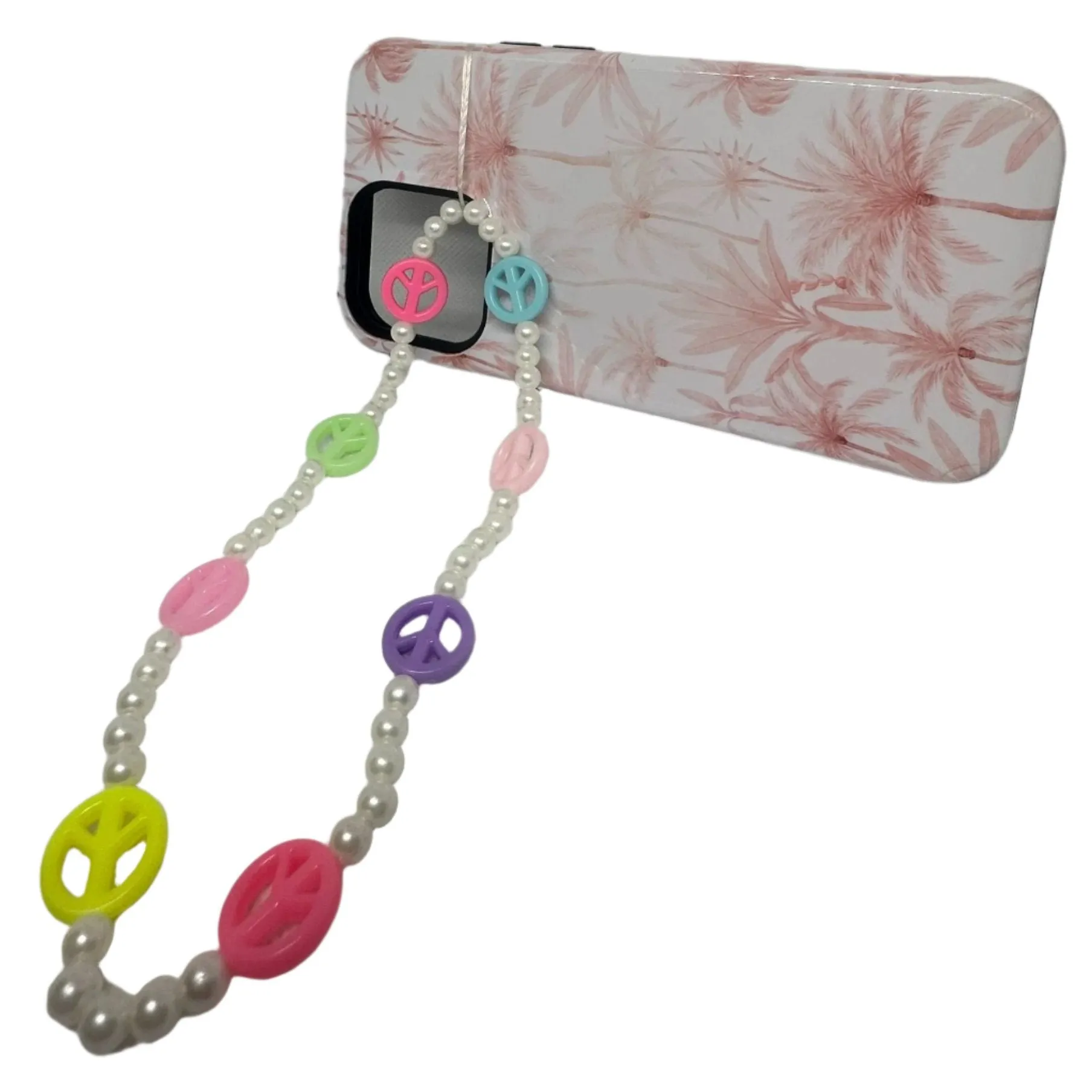 Beautiful Vibrant Handmade Beaded Hanging Charm Accessory With Pearls and Multicolored Accents