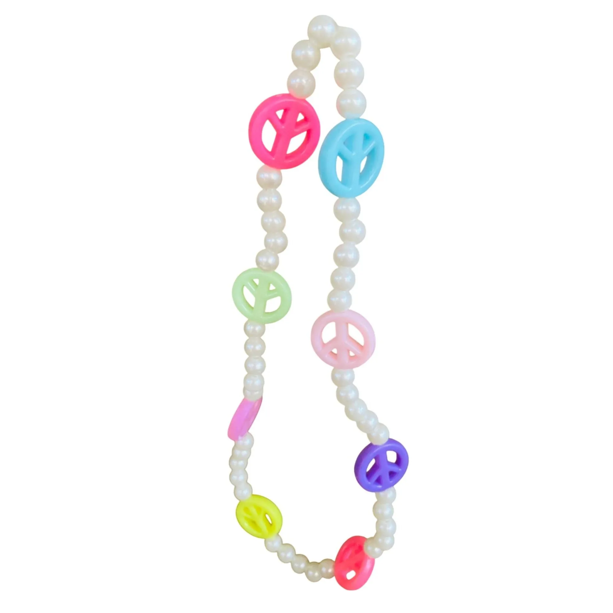 Beautiful Vibrant Handmade Beaded Hanging Charm Accessory With Pearls and Multicolored Accents