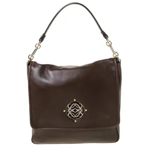 Brown Leather Shoulder Bag