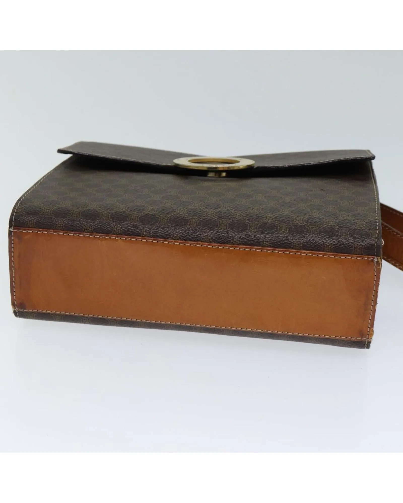 CELINE Trio Monogram Canvas Shoulder Bag
