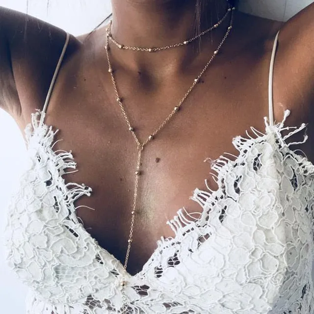 Chain Necklaces Pendants | Vintage Multi Layer Jewelry