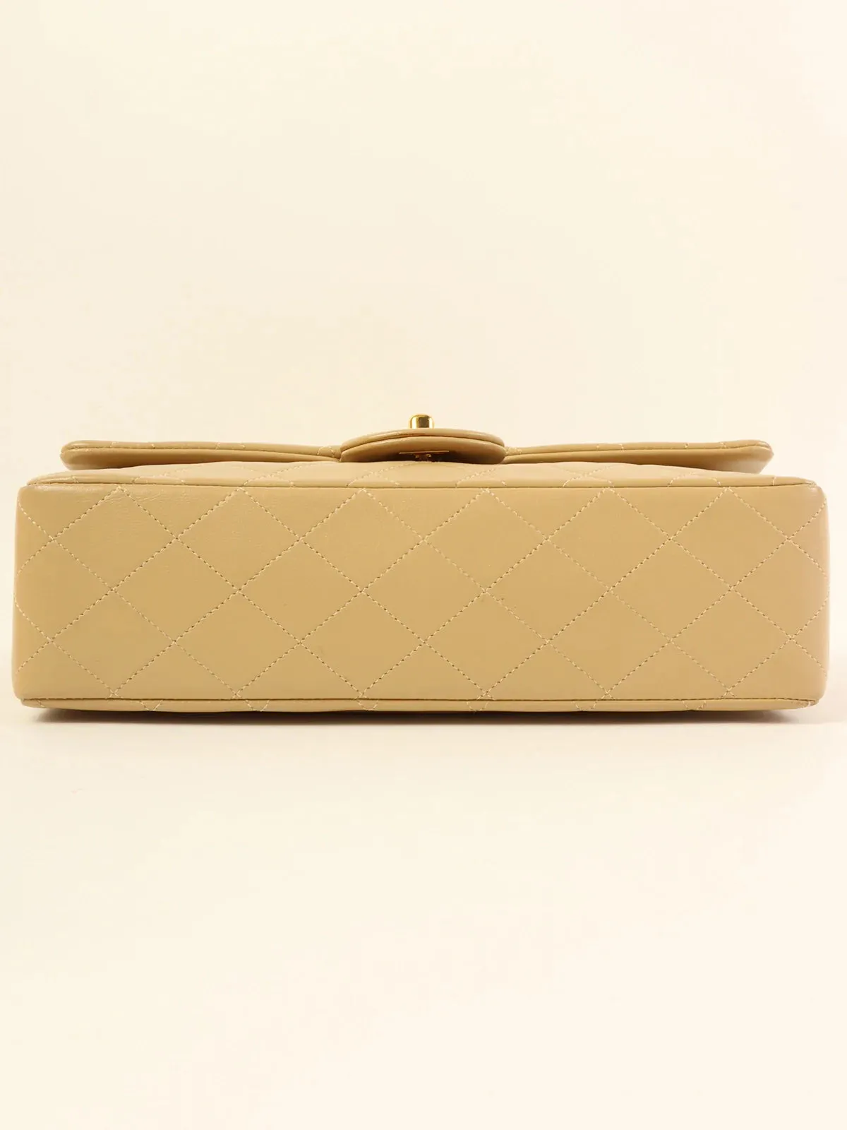 CHANEL Around 1990 Made Classic New Chain Bag 25Cm Beige