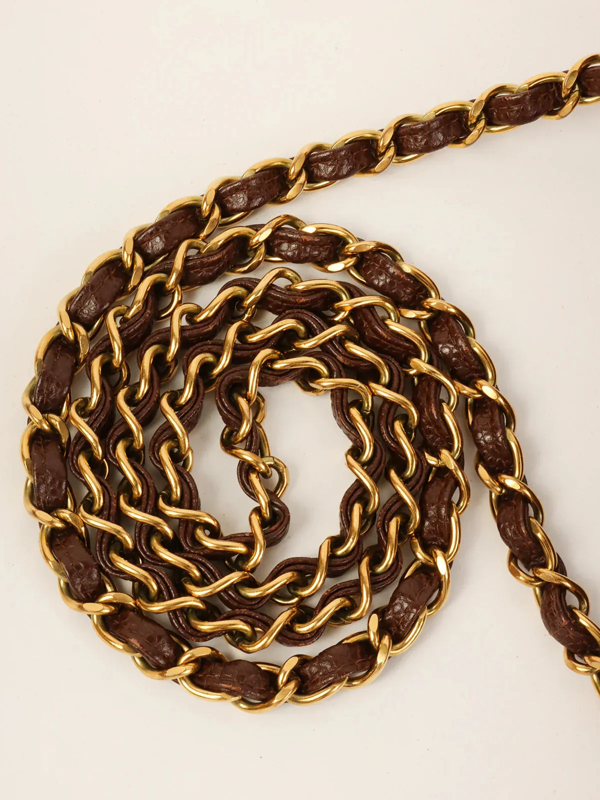 CHANEL Around 1995 Made Caviar Skin Diana New Chain Bag 25Cm Brown