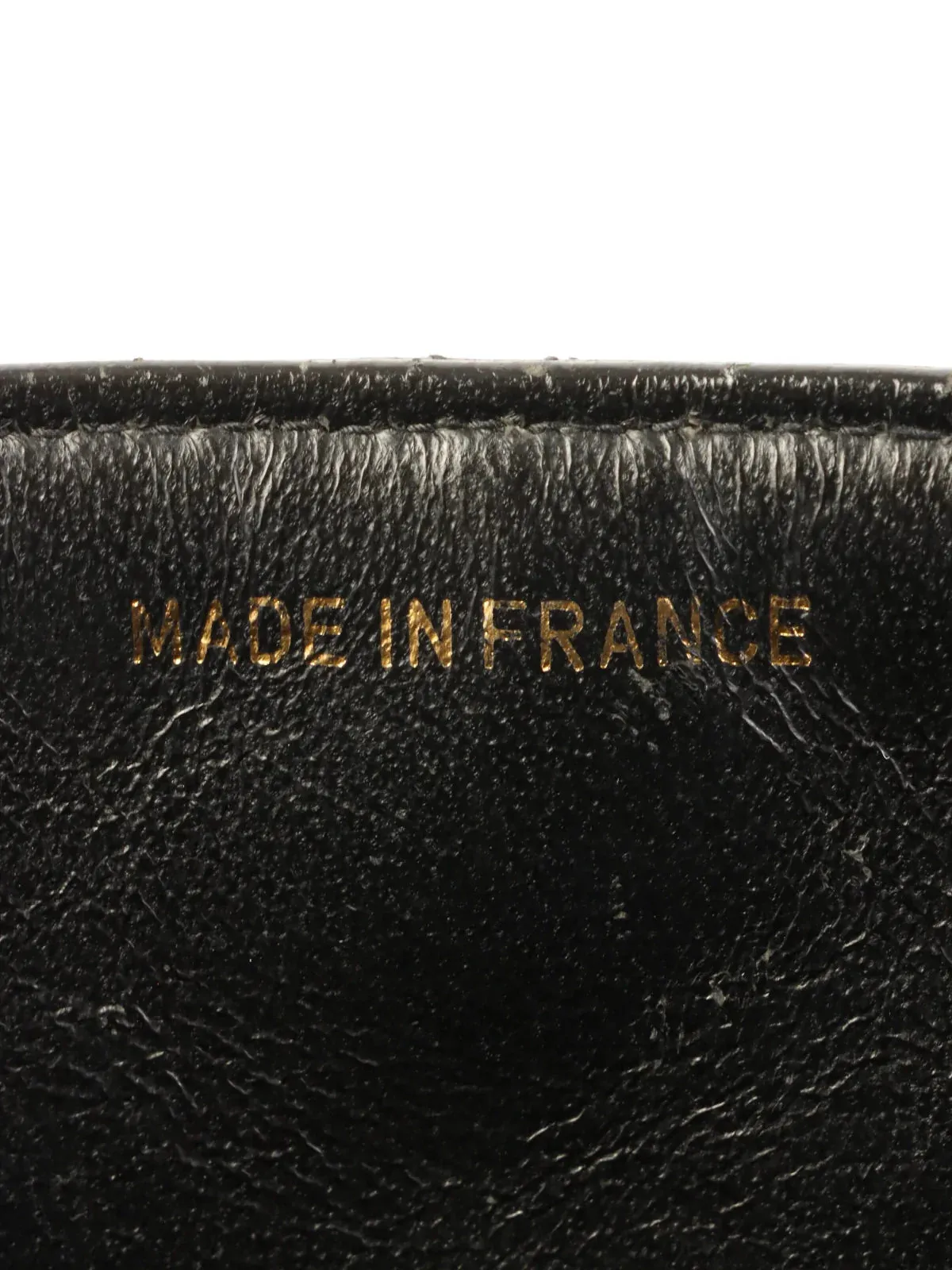 CHANEL Around 1995 Made Classic Flap Chain Bag Jumbo Black
