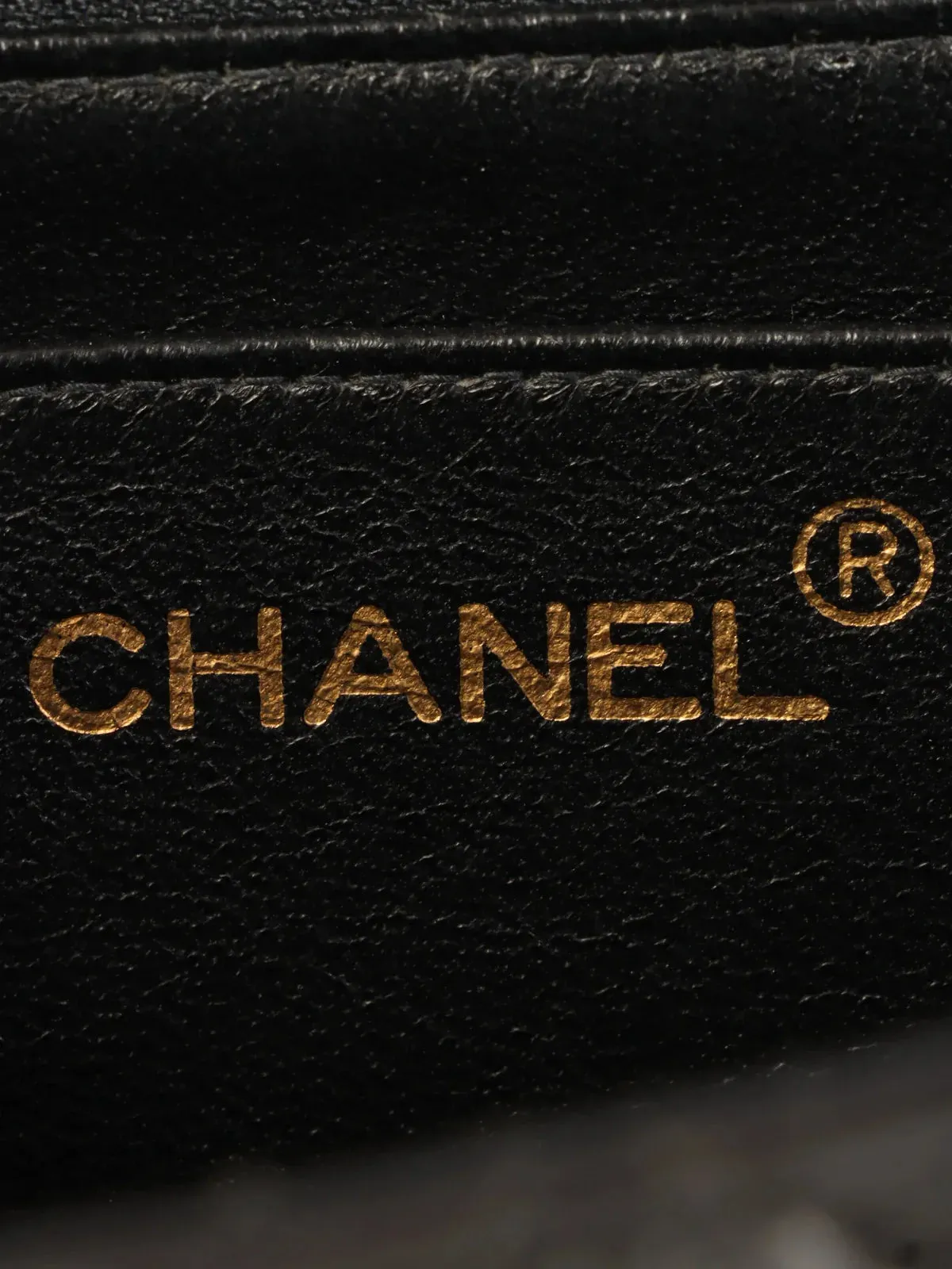 CHANEL Around 1995 Made Classic Flap Chain Bag Jumbo Black
