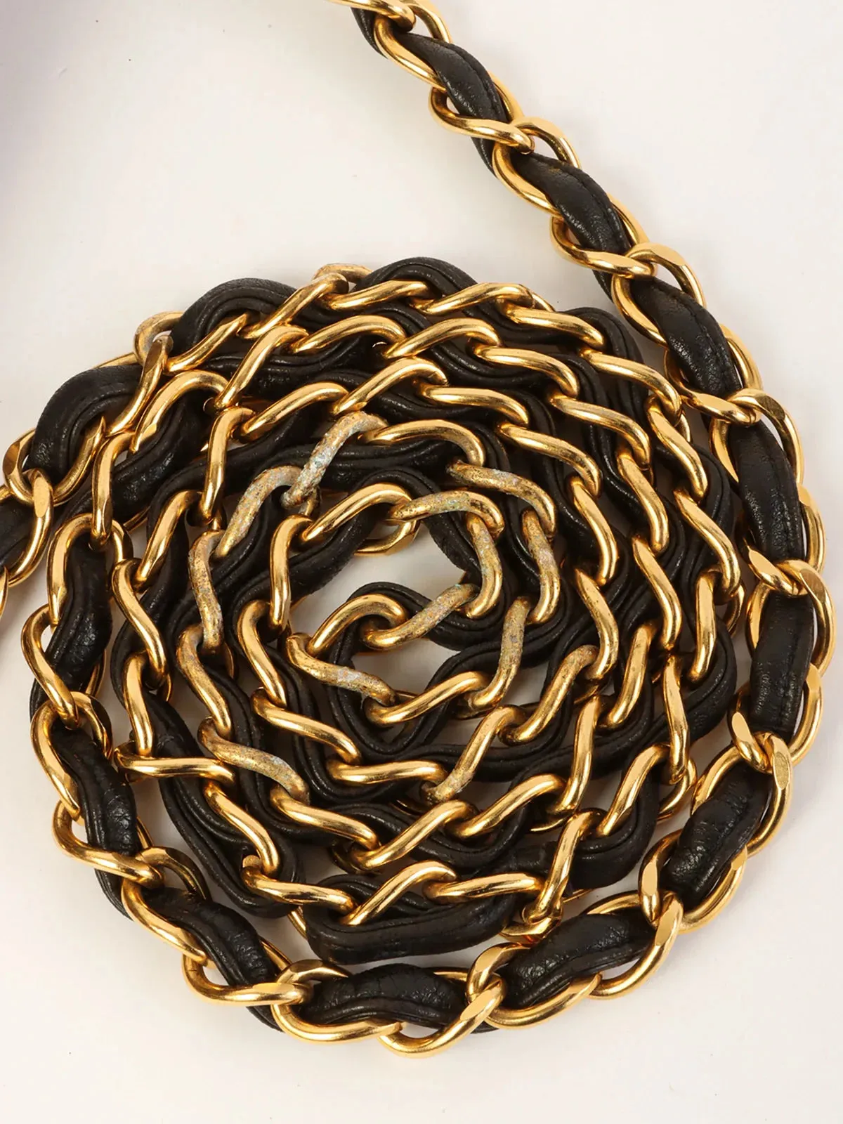 CHANEL Around 1995 Made Classic Flap Chain Bag Jumbo Black