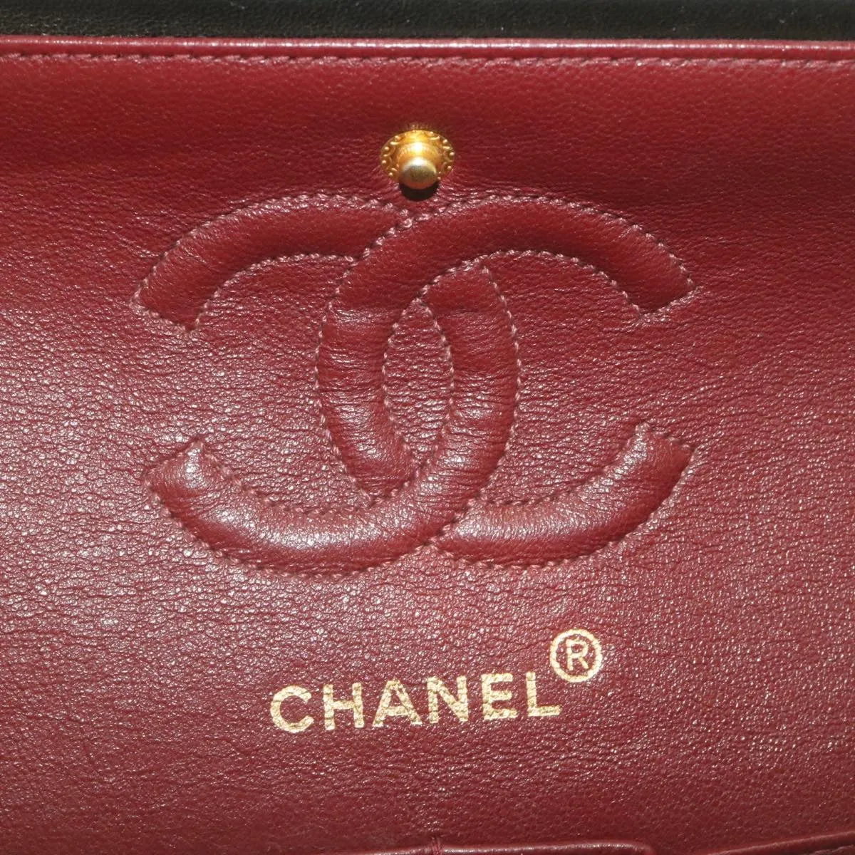 Chanel Classic Matelasse 23 Chain Flap Shoulder Bag Lamb Skin Black Auth 29002A