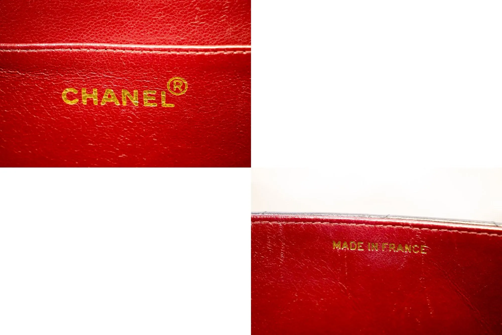 CHANEL Jumbo 13" Maxi 2.55 New Chain Shoulder Bag Black Lambskin