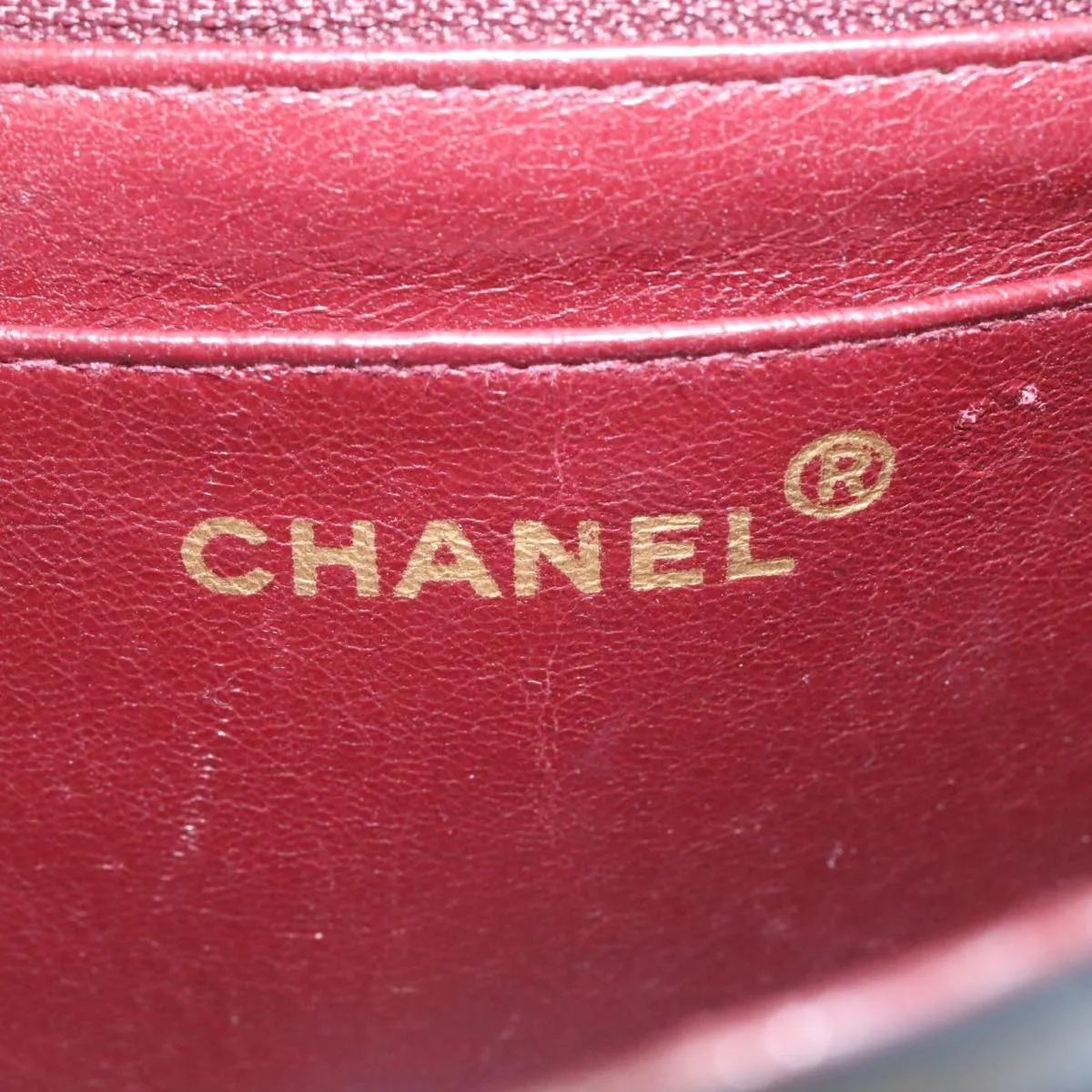 Chanel Lamb Skin Double Flap Chain Shoulder Bag Black CC  26207A