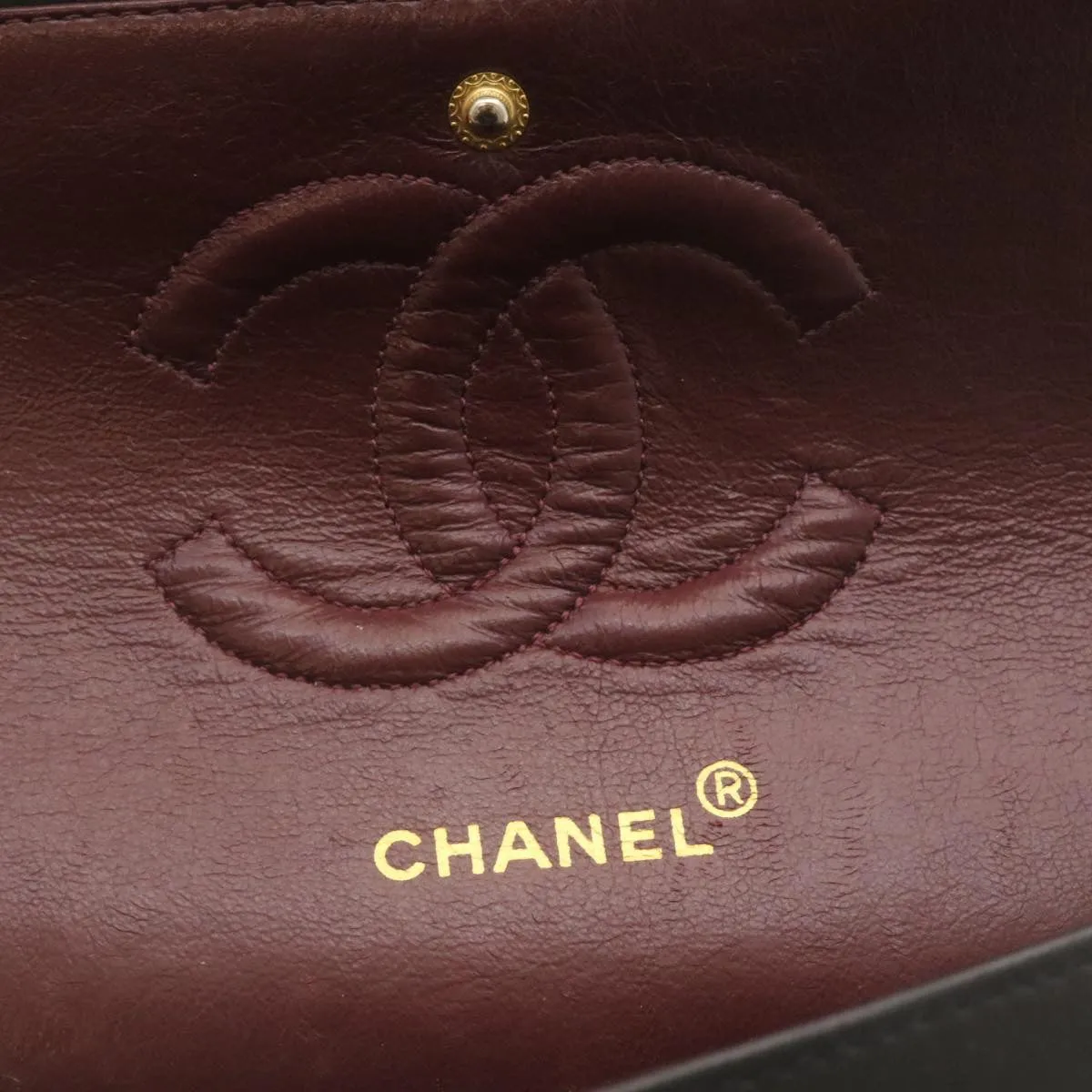 Chanel Matelasse Chain Flap Classic Shoulder Bag Lamb Skin Black  lt323A