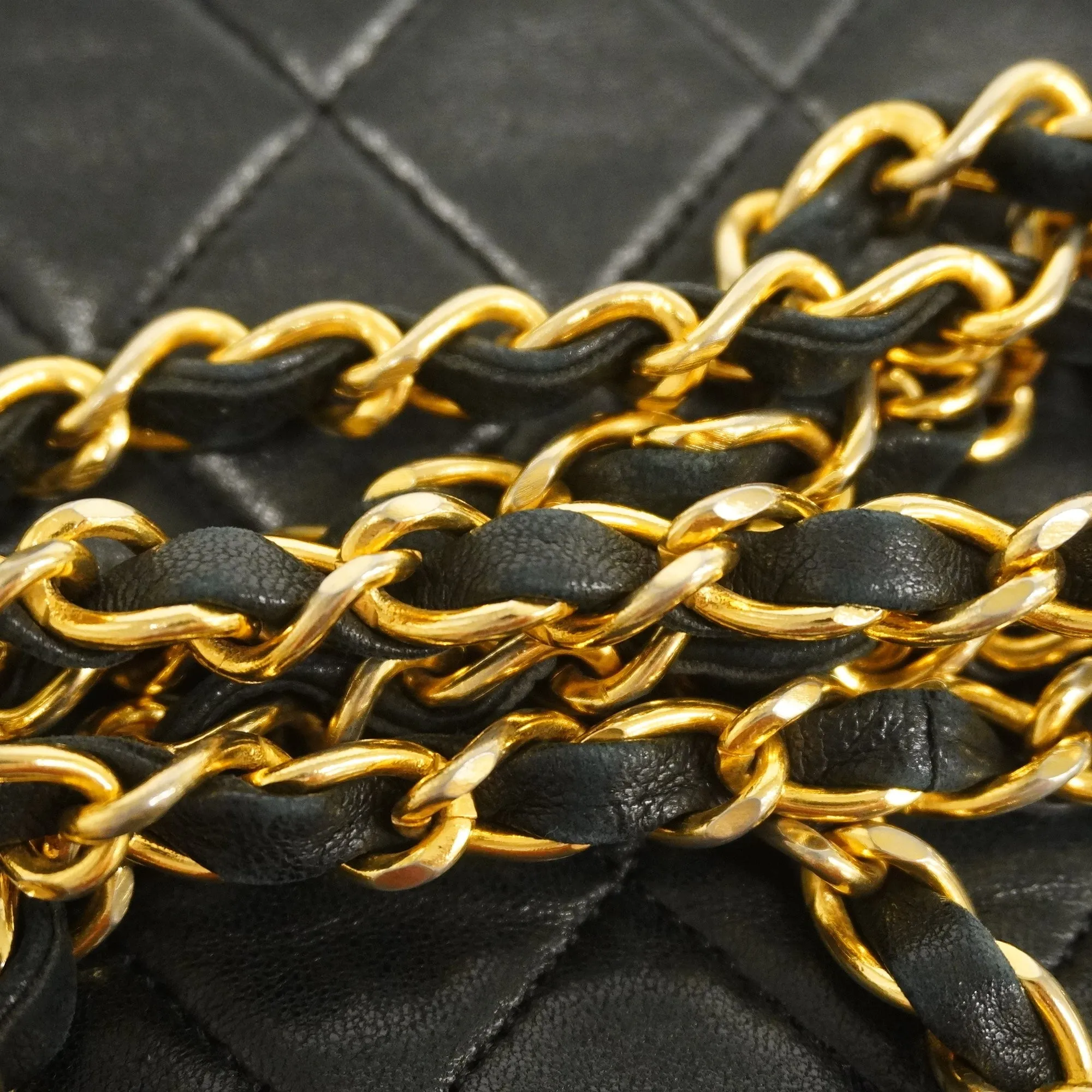 Chanel  Matelasse Diana Flap Single Chain Lambskin Women's Leather Shoulder