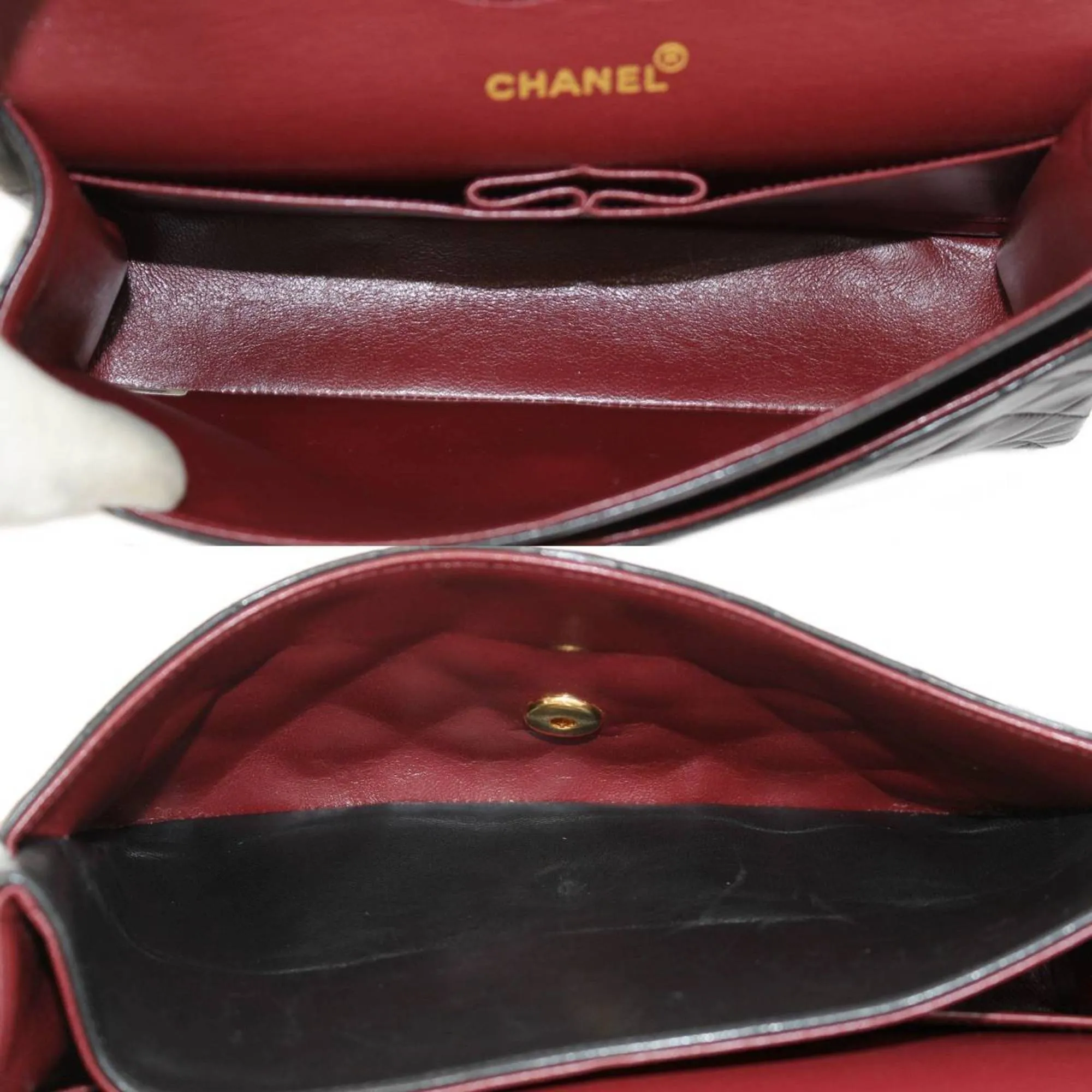 Chanel matelasse lambskin chain shoulder Bag double flap