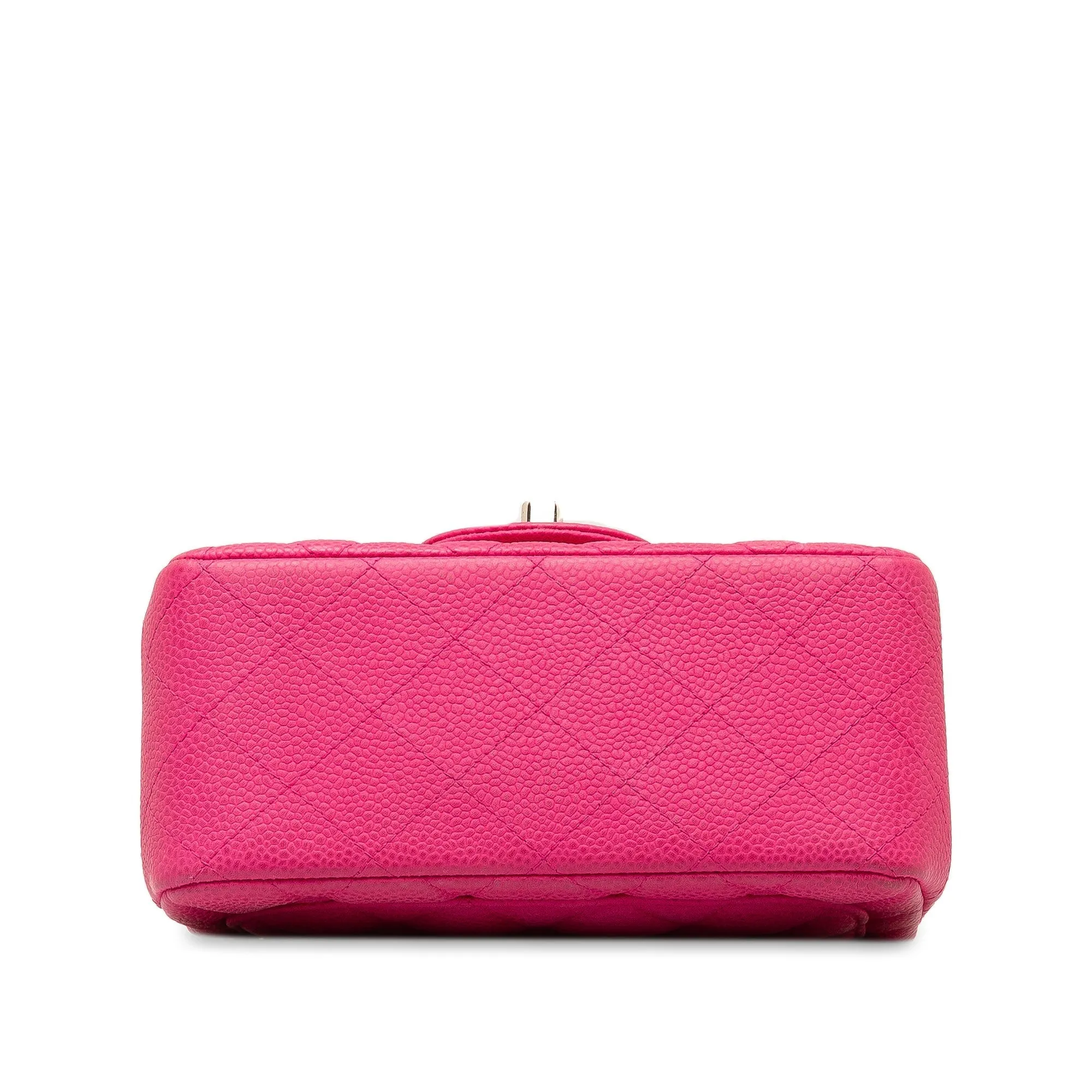 Chanel Mini Square Caviar Single Flap Shoulder Bag