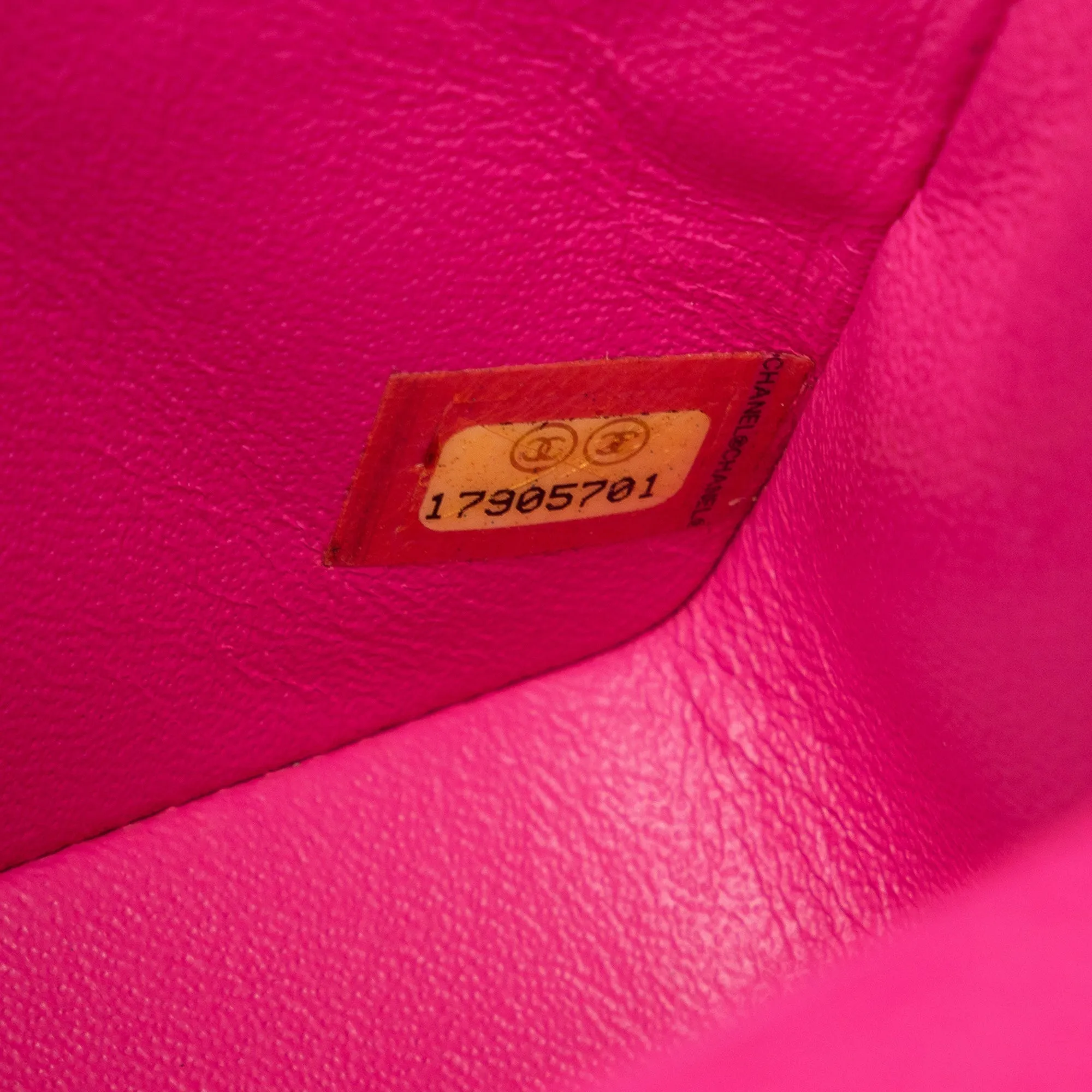 Chanel Mini Square Caviar Single Flap Shoulder Bag