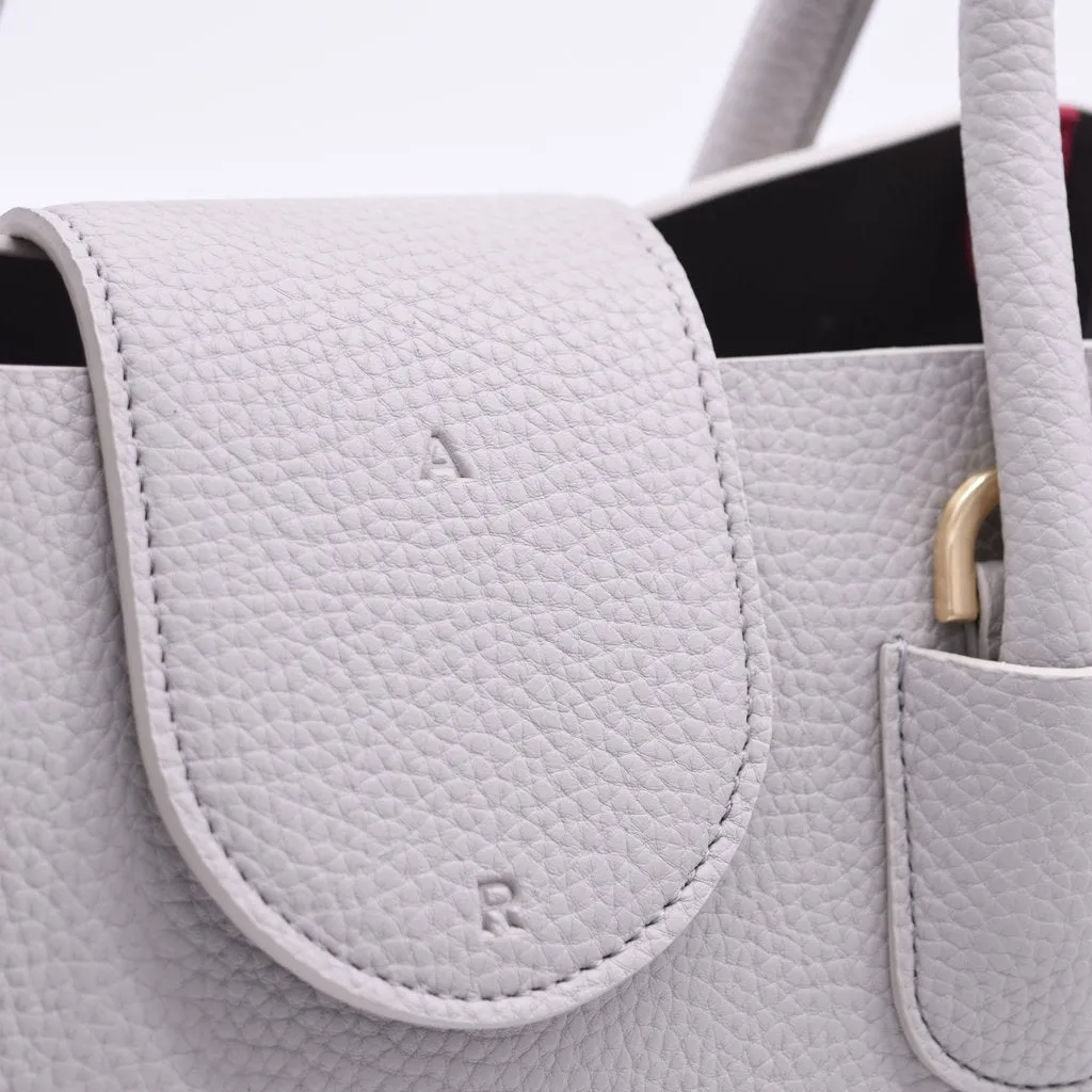 Cher Tote Mini 20 with Signet in Light Grey