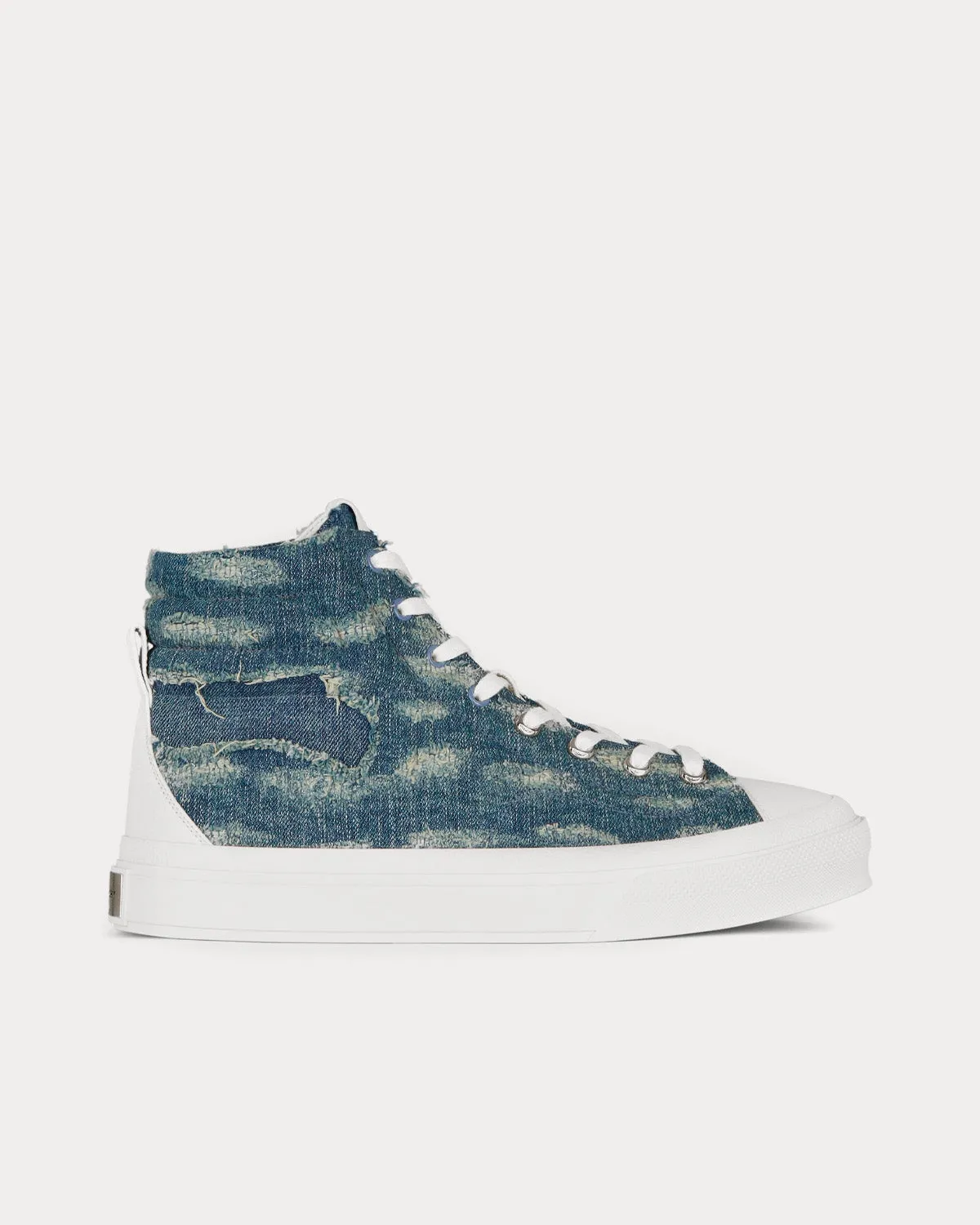 City Destroyed Denim High Top Sneakers