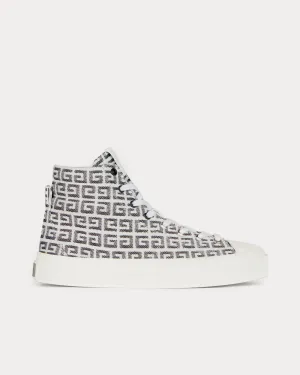City In 4G Jacquard Black / White High Top Sneakers