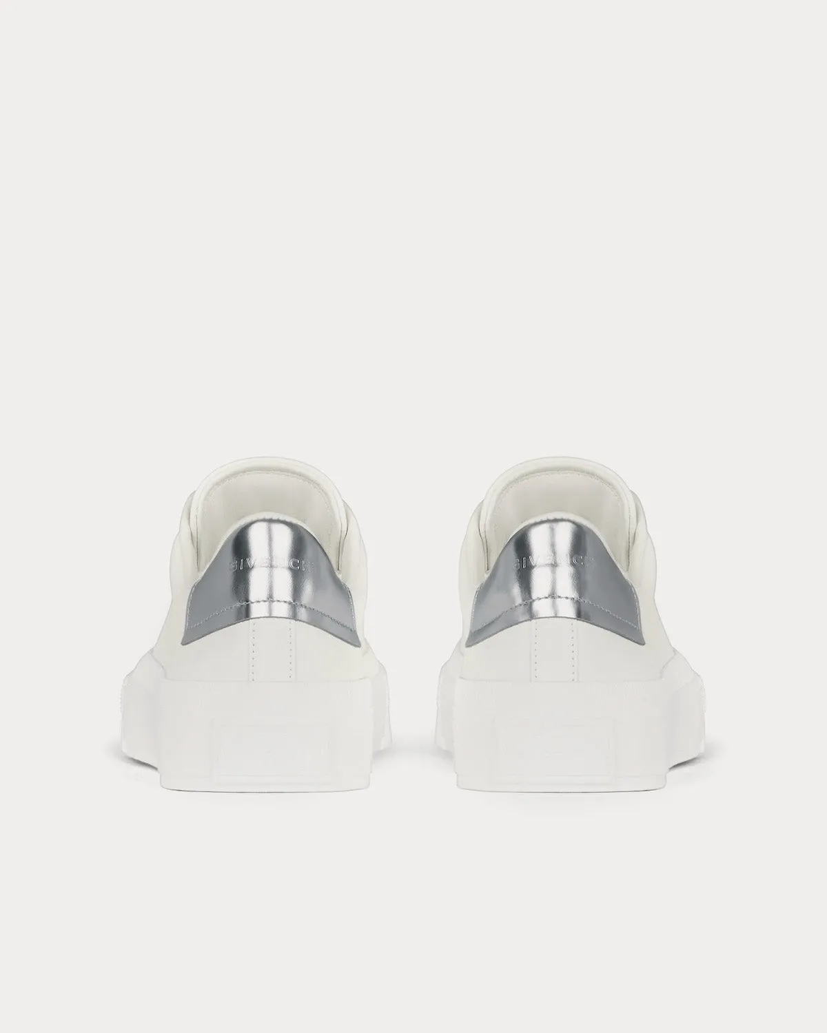 City Leather White / Silvery Low Top Sneakers