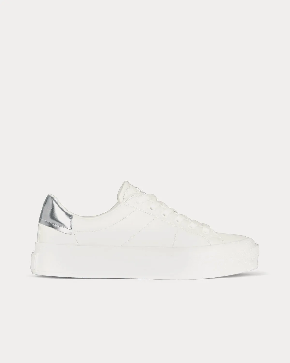 City Leather White / Silvery Low Top Sneakers