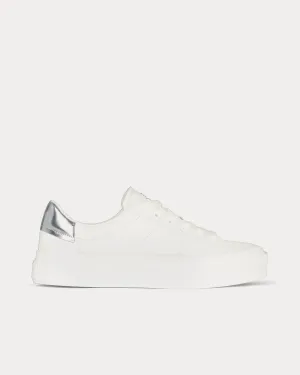 City Leather White / Silvery Low Top Sneakers