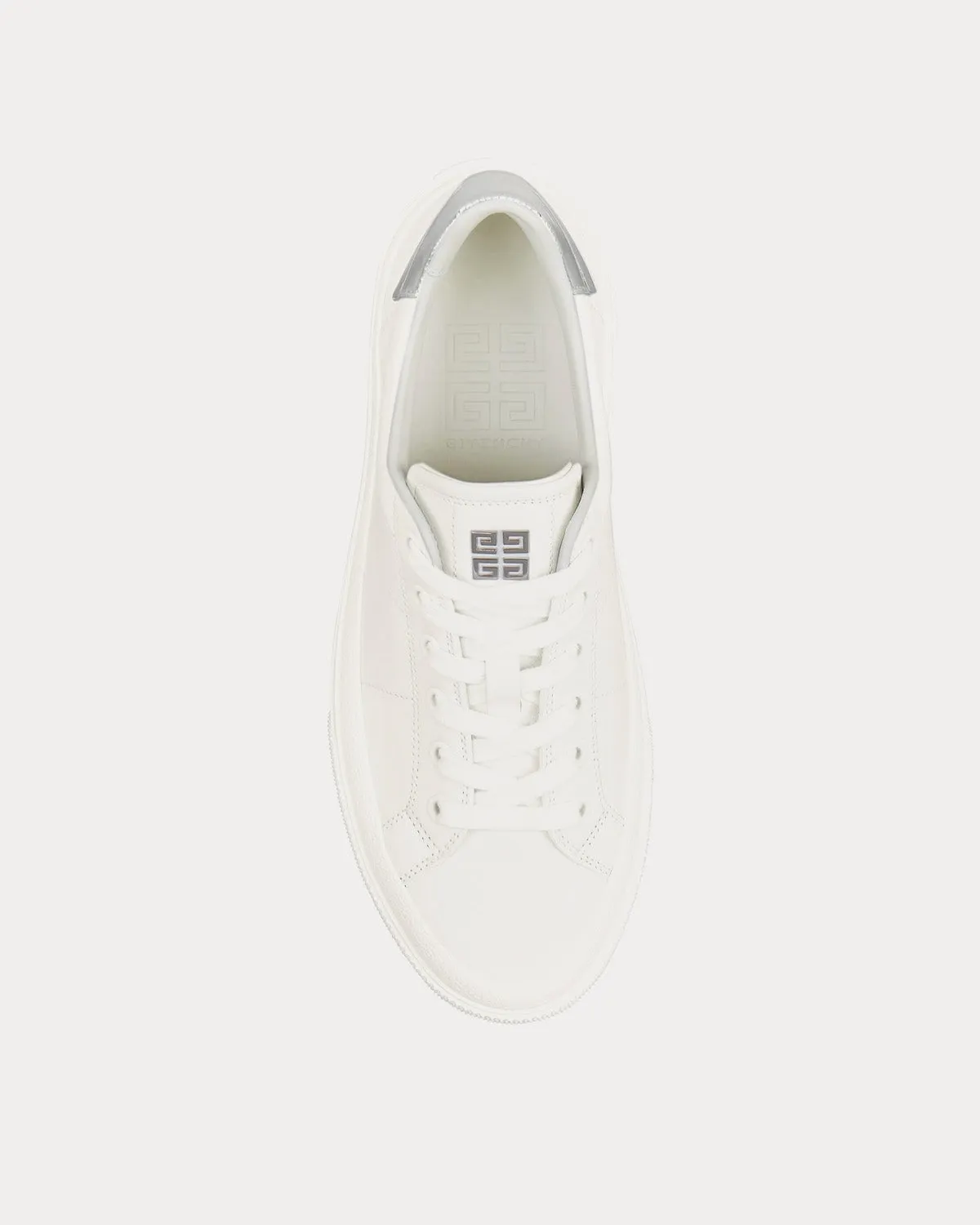 City Leather White / Silvery Low Top Sneakers