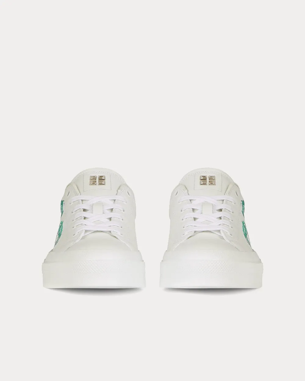 City Sport 4G Print Leather White Low Top Sneakers