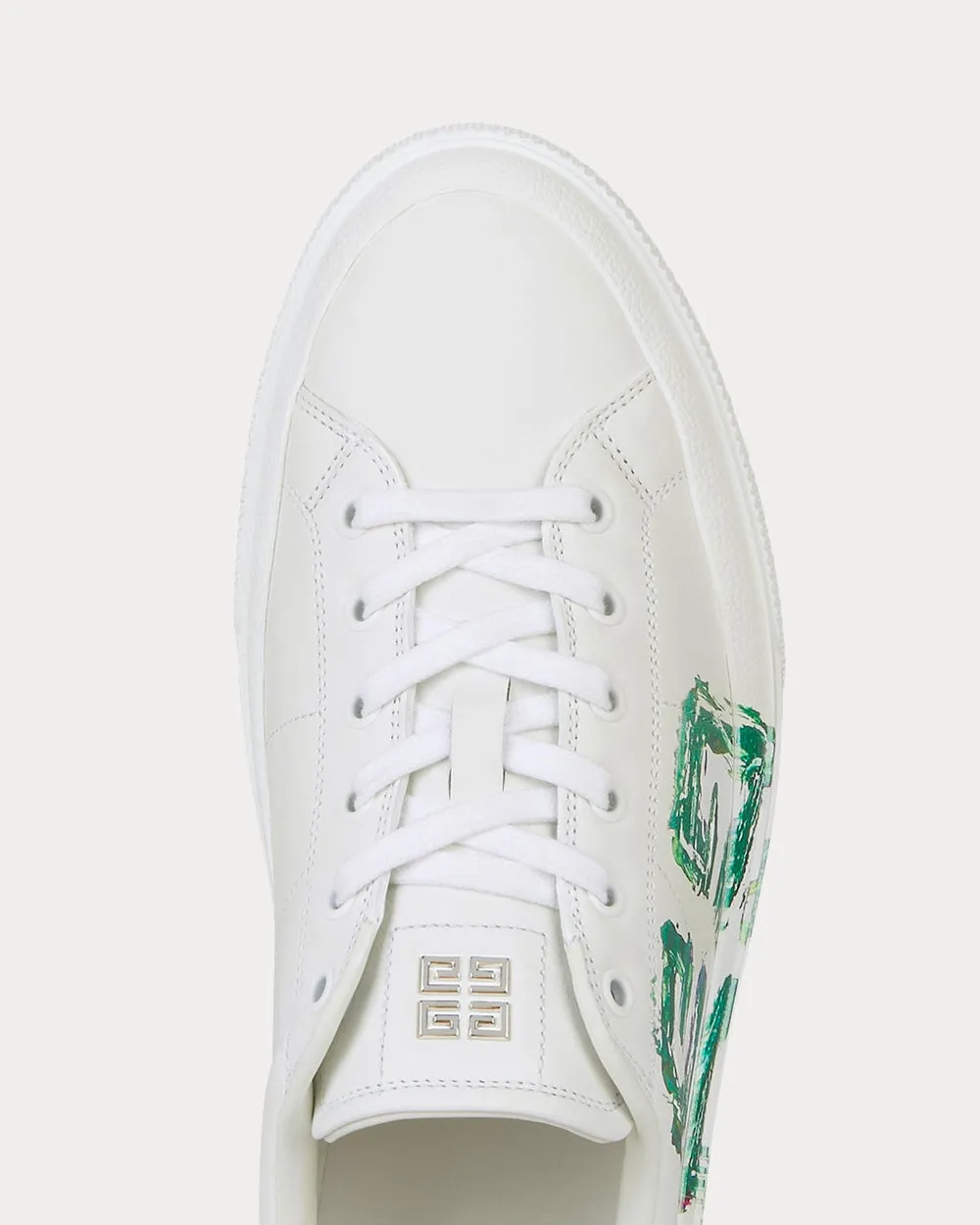 City Sport 4G Print Leather White Low Top Sneakers