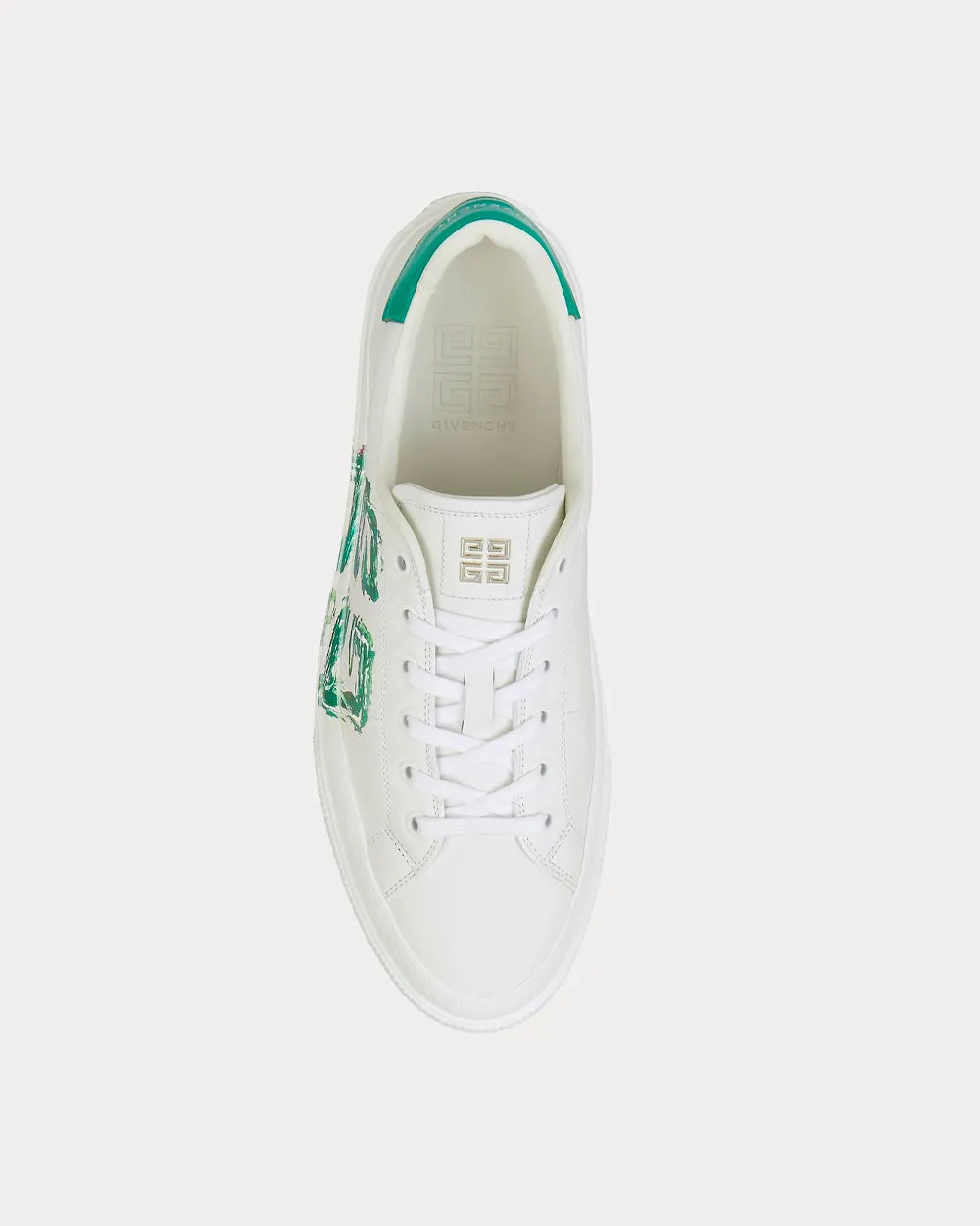 City Sport 4G Print Leather White Low Top Sneakers