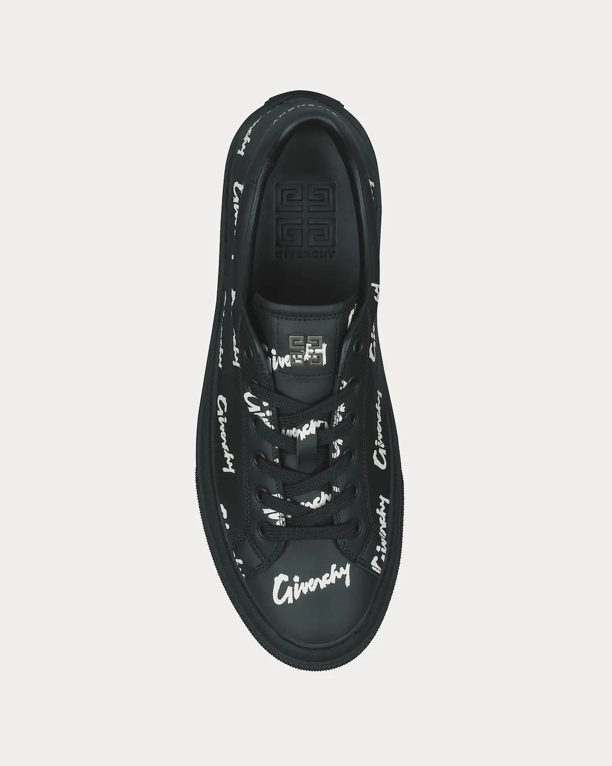 City Sport all-over GIVENCHY Printed Leather Black Low Top Sneakers