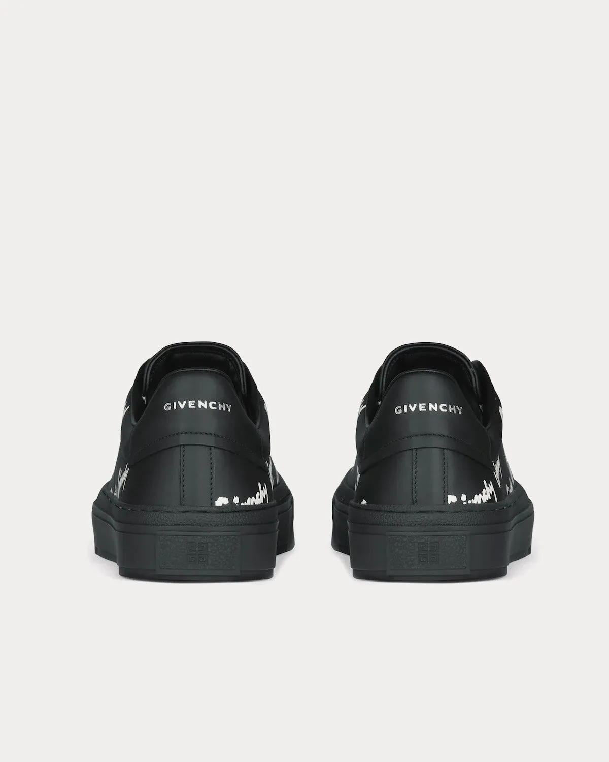 City Sport all-over GIVENCHY Printed Leather Black Low Top Sneakers