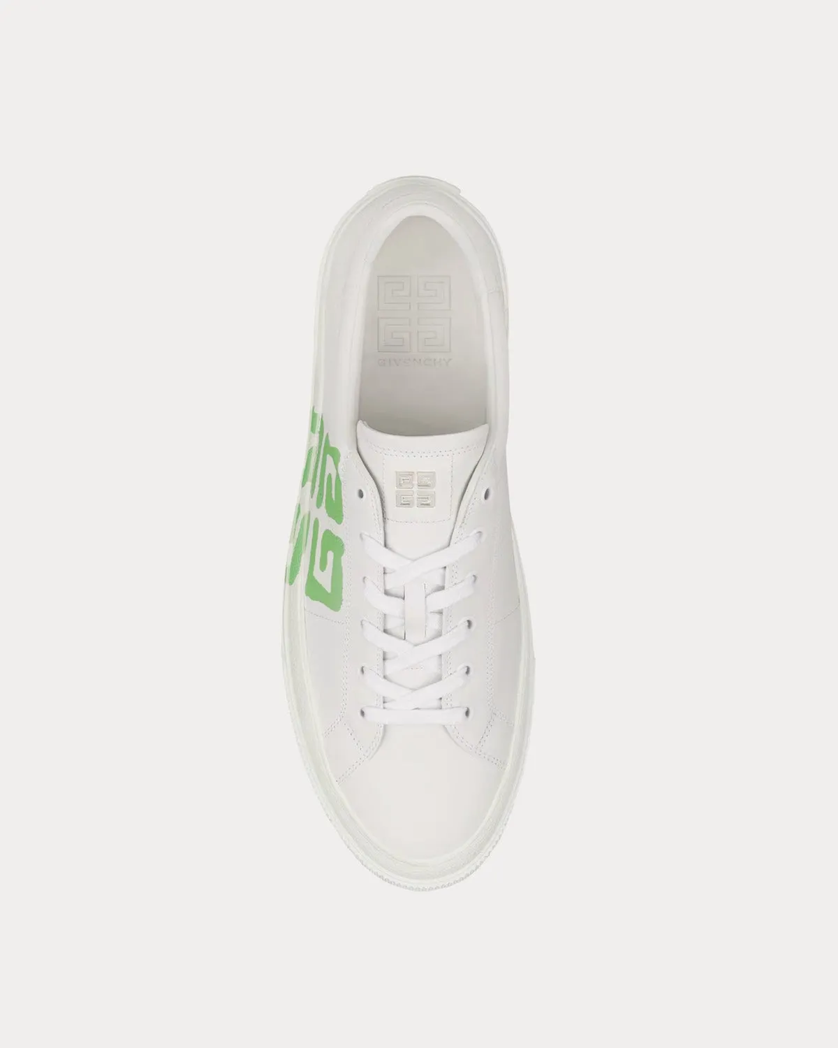 City Sport Leather White / Mint Green Low Top Sneakers