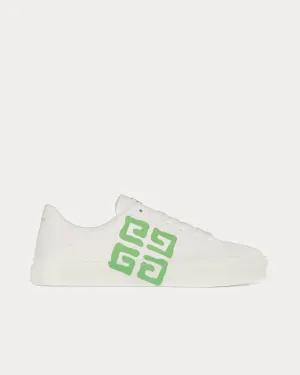 City Sport Leather White / Mint Green Low Top Sneakers