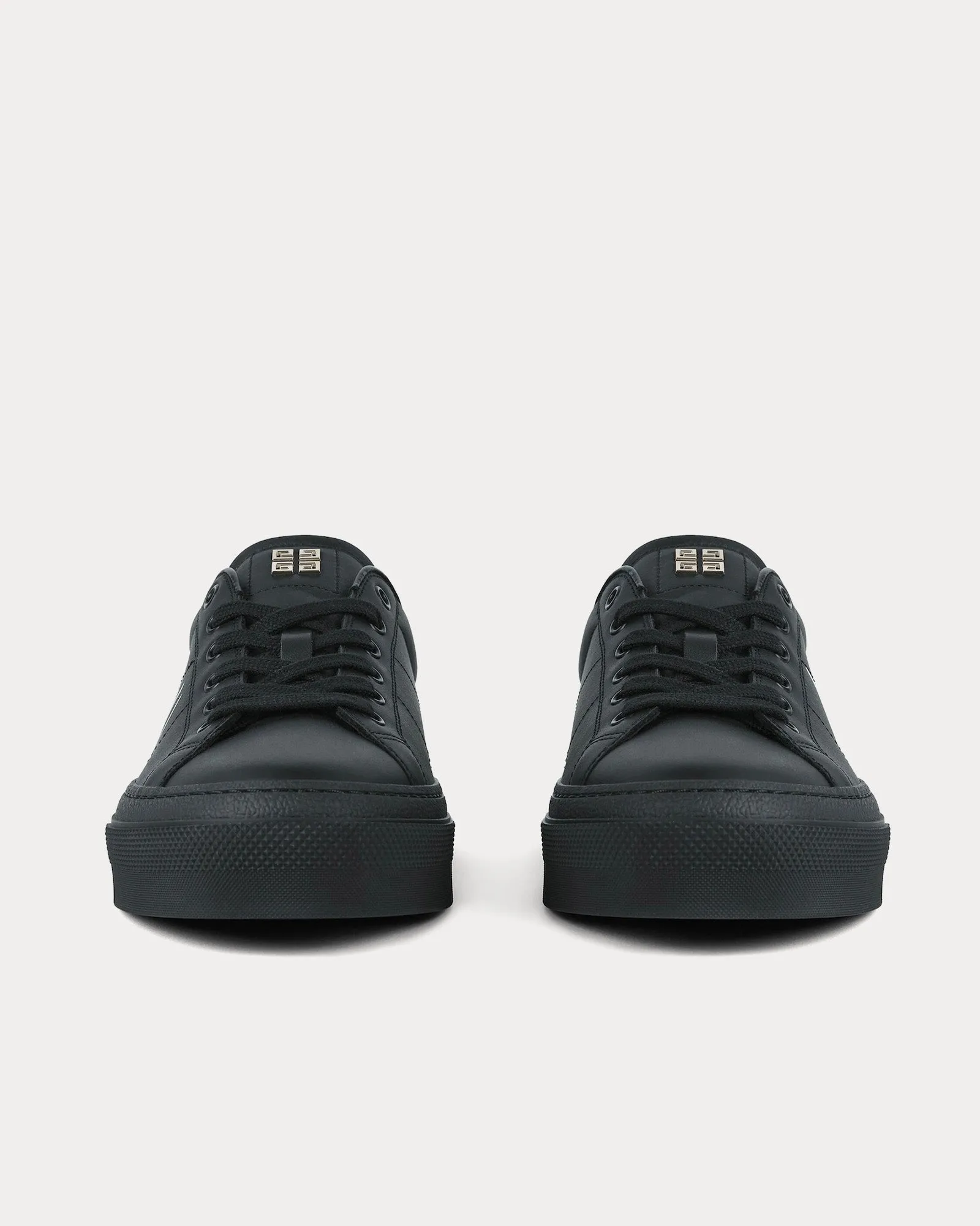 City Sport Leather with Givenchy Infinity Print Black / Blue Low Top Sneakers