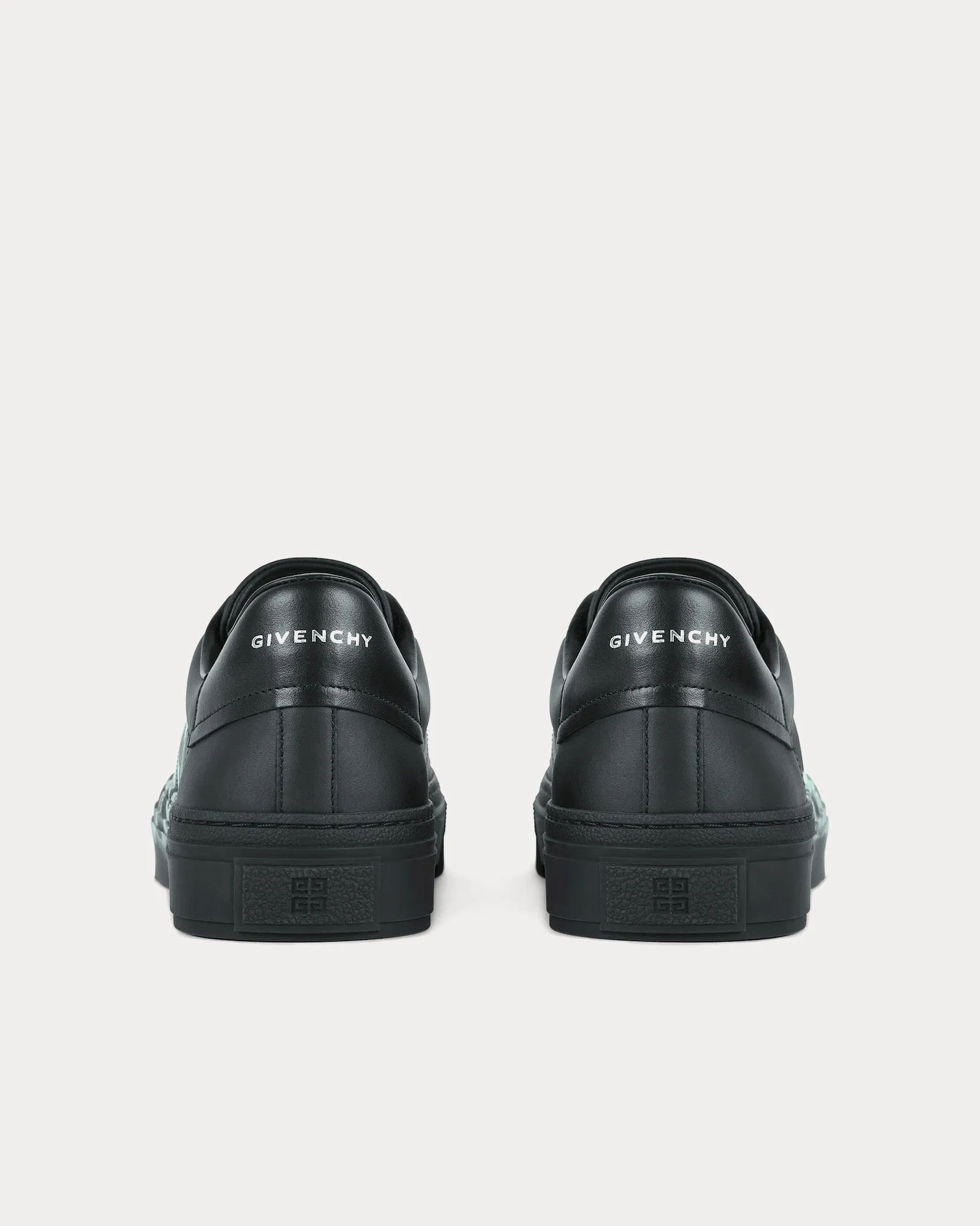 City Sport Leather with Givenchy Infinity Print Black / Blue Low Top Sneakers