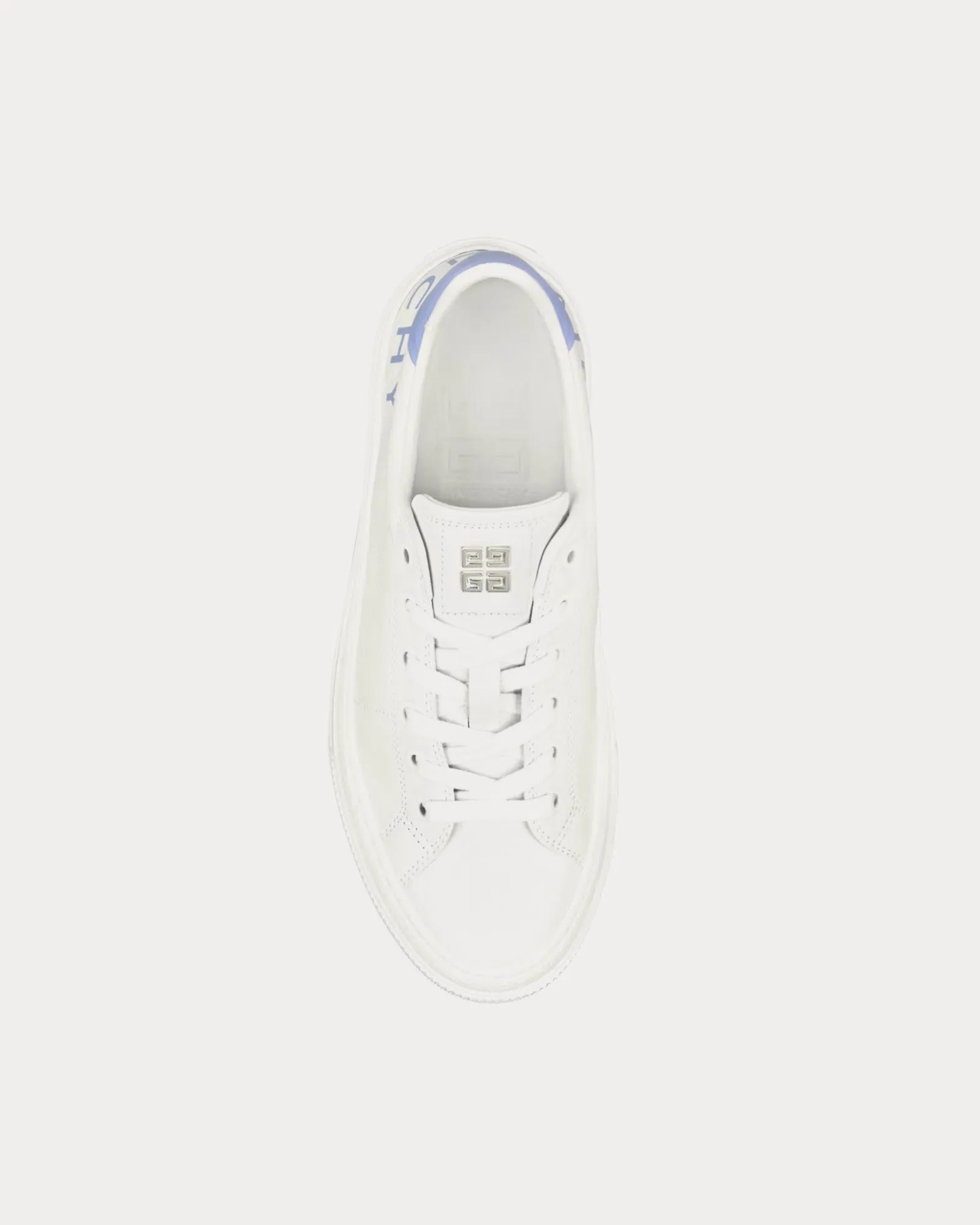 City Sport Printed Givenchy Logo Leather White / Lilac Low Top Sneakers