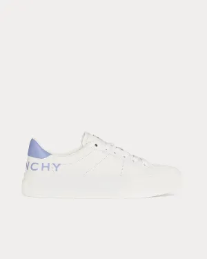 City Sport Printed Givenchy Logo Leather White / Lilac Low Top Sneakers